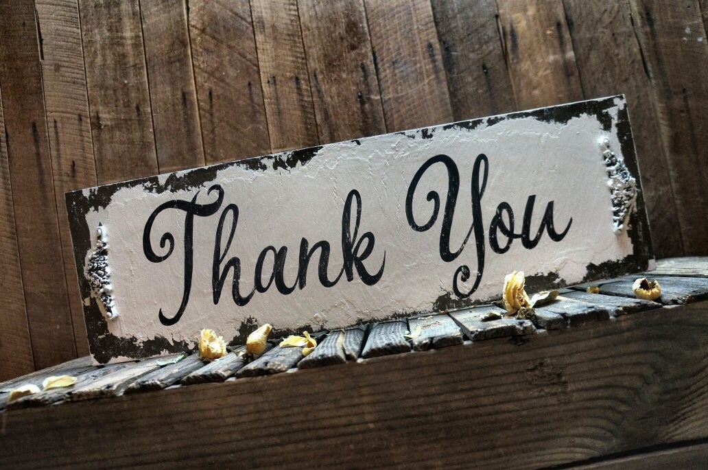 Vintage Thank You Sign 7