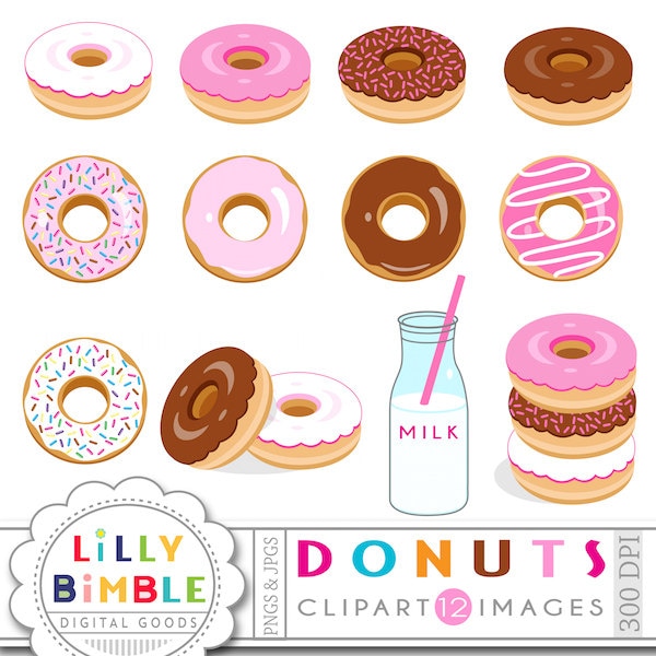 free clipart coffee and donuts - photo #48