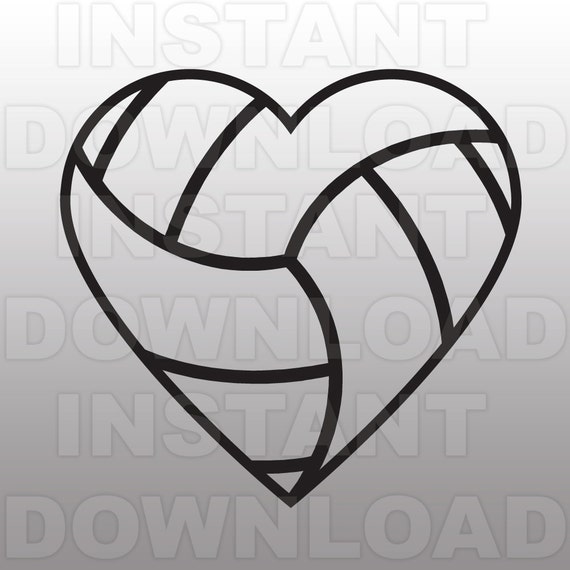 volleyball heart clipart - photo #5