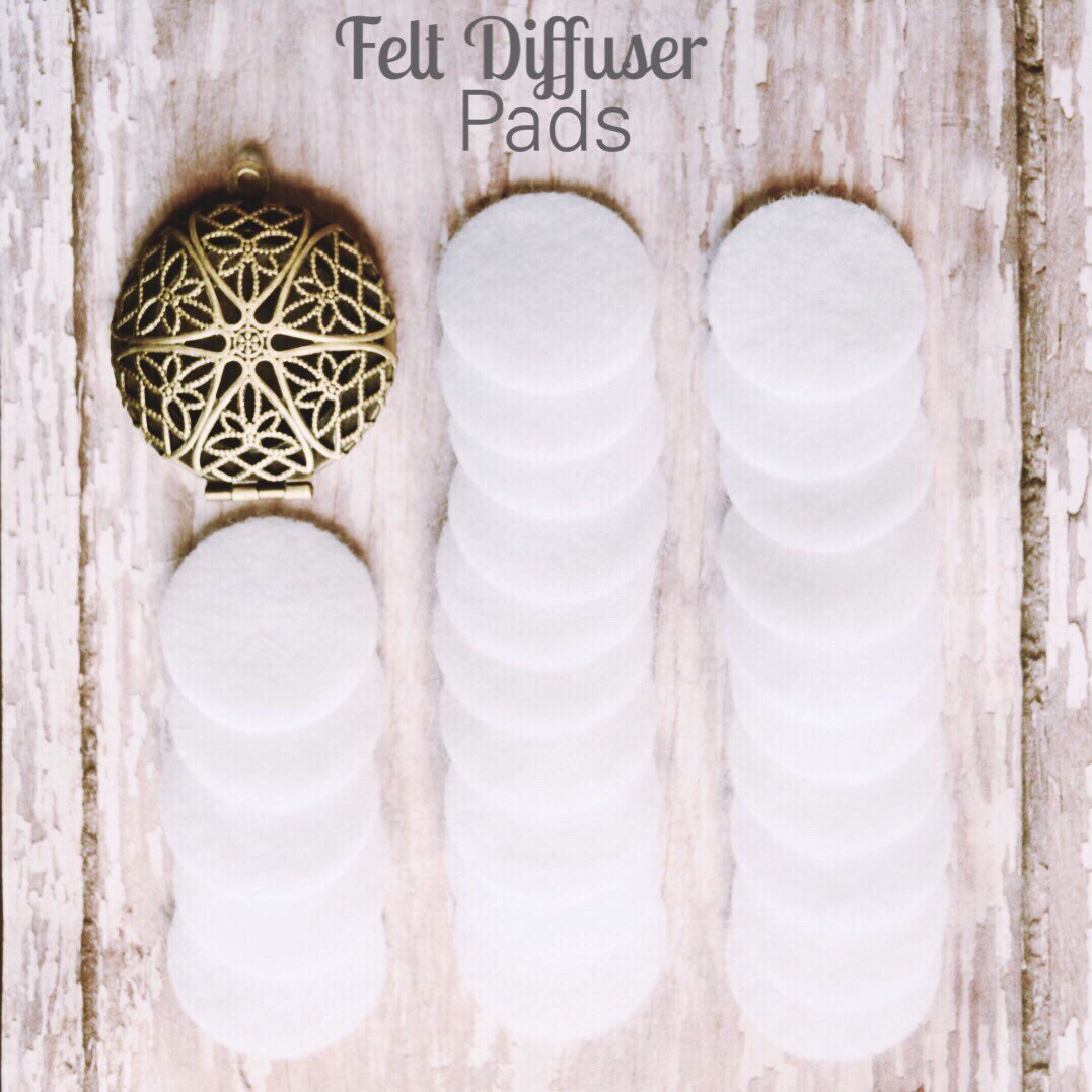 Felt Pads for Essential Oil Diffuser Necklaces 25 Felt Pads