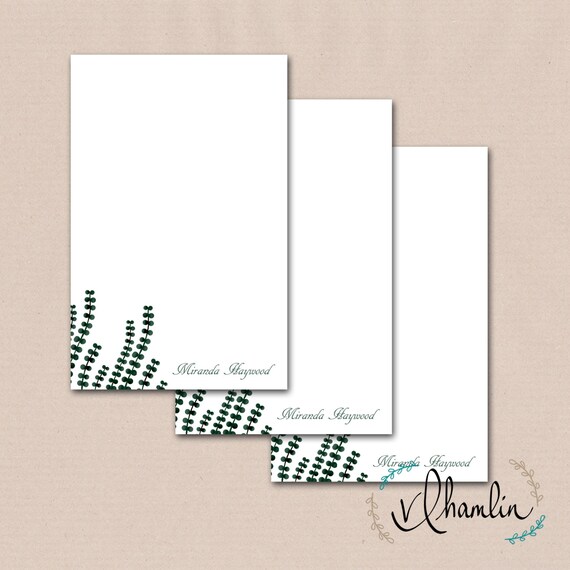 Personalized Stationery, Custom Notes, Printable Note Paper, Personalized, Printable Stationery ...