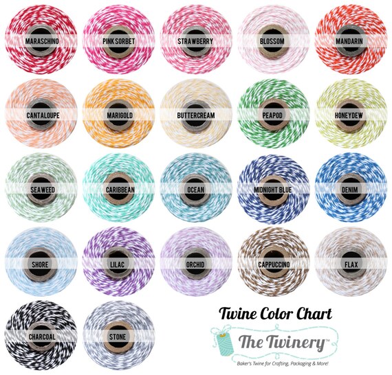 Bakers Twine - Sampler Pack - assorted colors -- 22 colors Il_570xn
