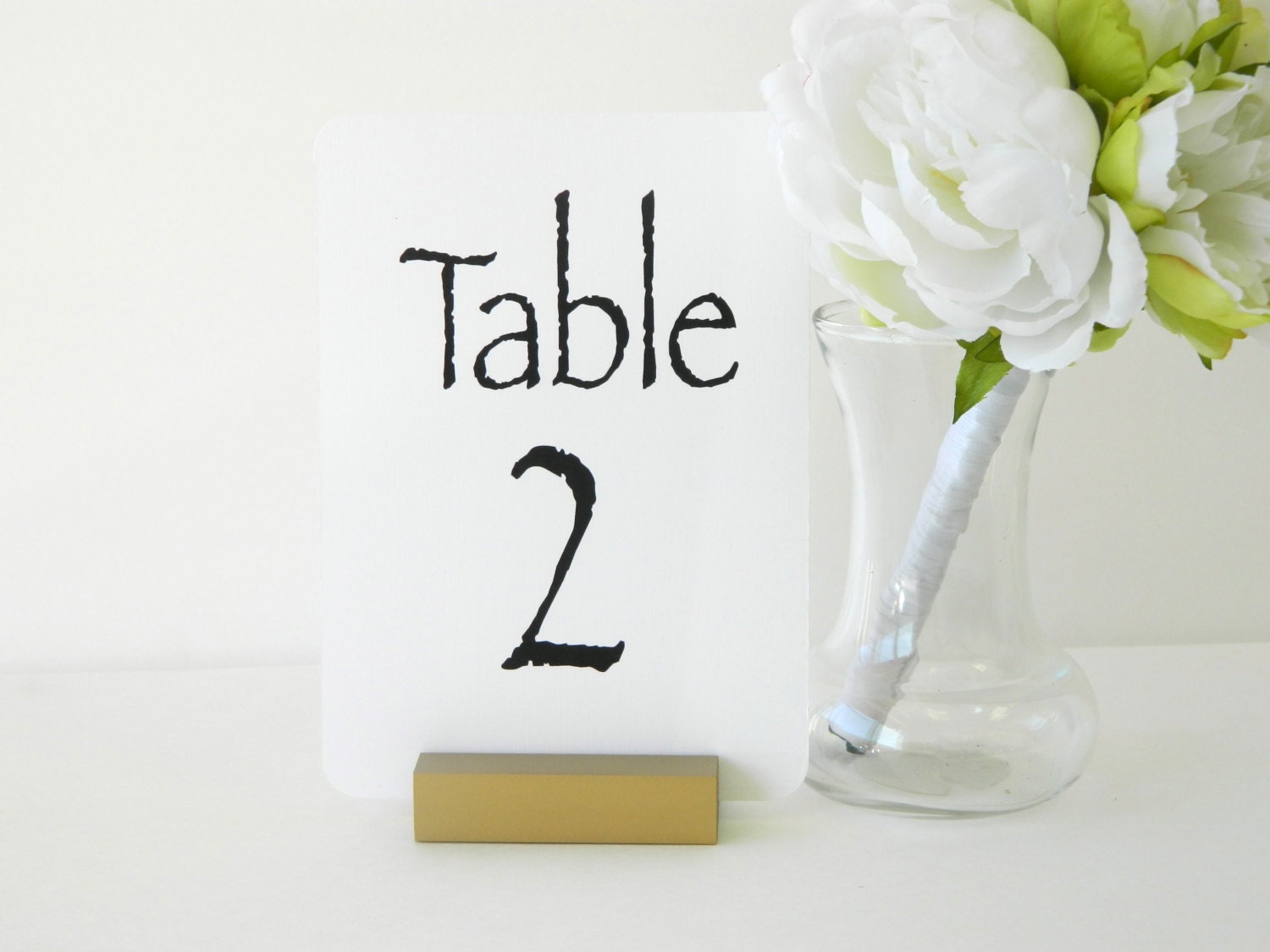 Table Number Holder Antique Gold Wedding Antique Gold