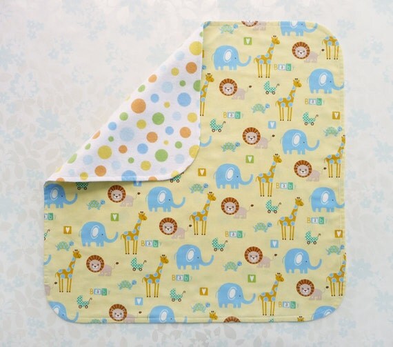 PREEMIE cotton fabric blanket NICU approved design yellow