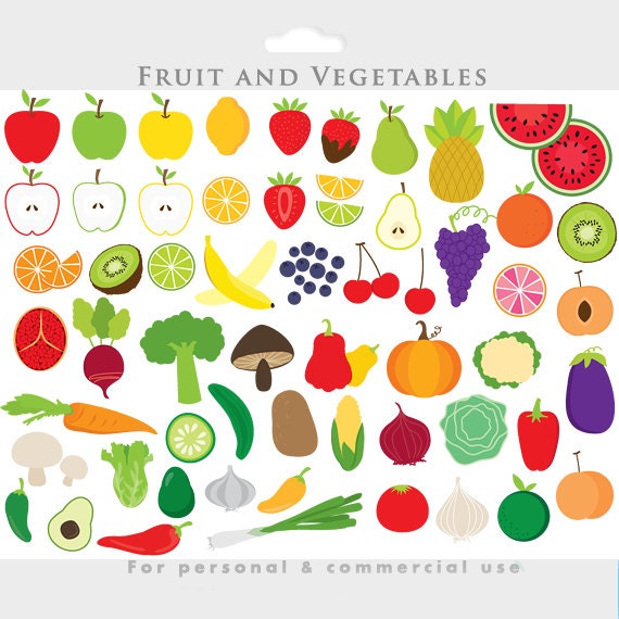 clipart of fruits and vegetables - photo #33