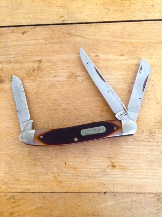 Schrade Old Timer Vintage Pocket Knife by ERoseJewelry on Etsy