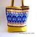yellow canvas handbag, tribal bag, Aztec bag, bohemian bag, western bag, tote bag, book bag, shoulder bag, southwestern bag, ethnic bag