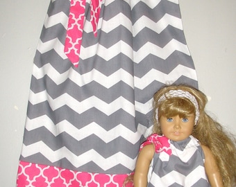 dress matching America Girl Doll pillowcase dresses 3, 6, 9 12, 18 months, , 2t, 3t, 4t, 5t,6,7,8,10,12