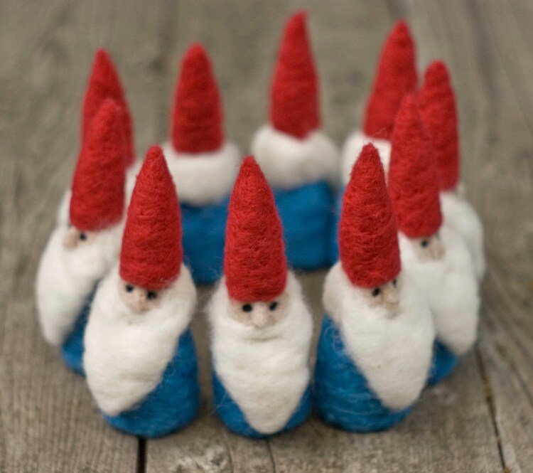 Needle Felted Gnome by scratchcraft on Etsy