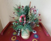 Christmas themed "Reindeer Treats" floral decoration
