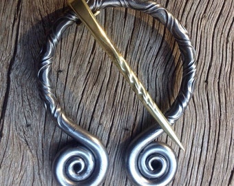Penannular Cloak pin Shawl pin Brooch Viking Norse Celtic