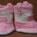 CROCHET PATTERN Single Strand Cowboy Cowgirl boots booties