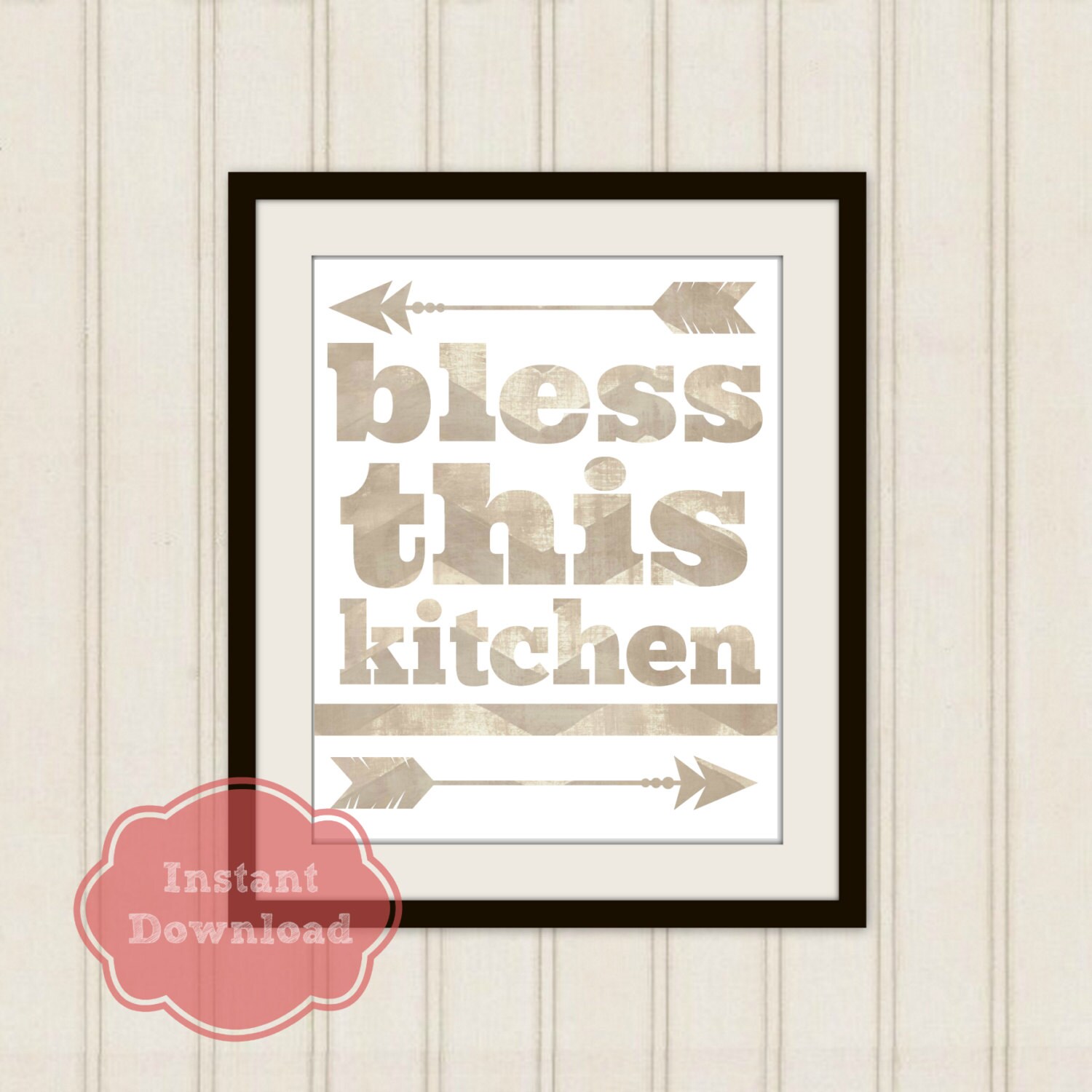 BLESS This KITCHEN DIGITAL Art Print Kitchen Instant