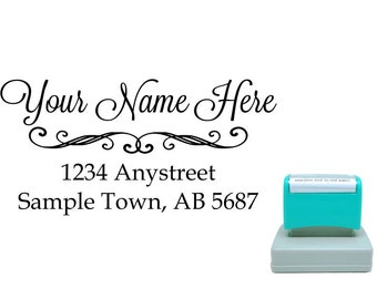 Personalized Self Inking Return Address Stamp - self inking address stamp - Custom Rubber Stamp R95