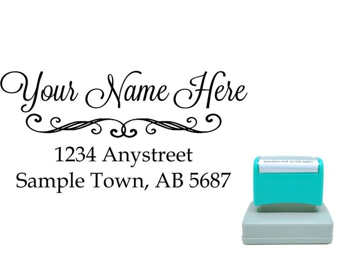 Personalized Self Inking Return Address Stamp - self inking address stamp - Custom Rubber Stamp R95