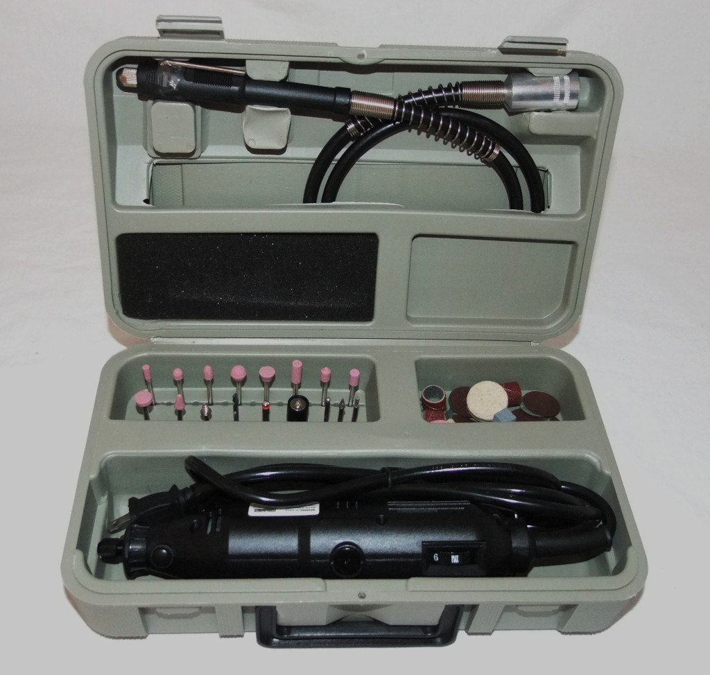 Mini Variable Speed Rotary Tool Kit With Flex Shaft Attachment