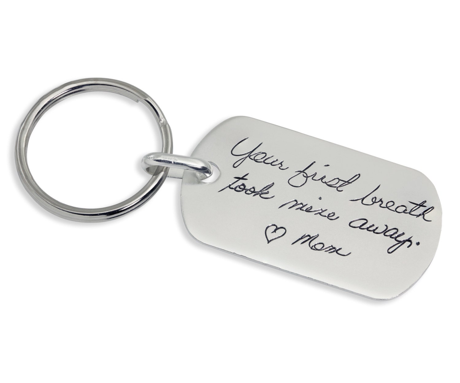 Handwriting Keychain Personalized Keychain gift