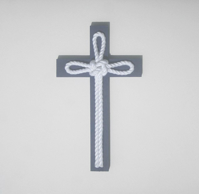 Nautical cross Coastal decor Nautical rope wall cross