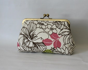 Floral Clutch - Bridesmaids Clutch - Wedding Clutch Purse - Bridesmaid Gifts - Petunia Clutch