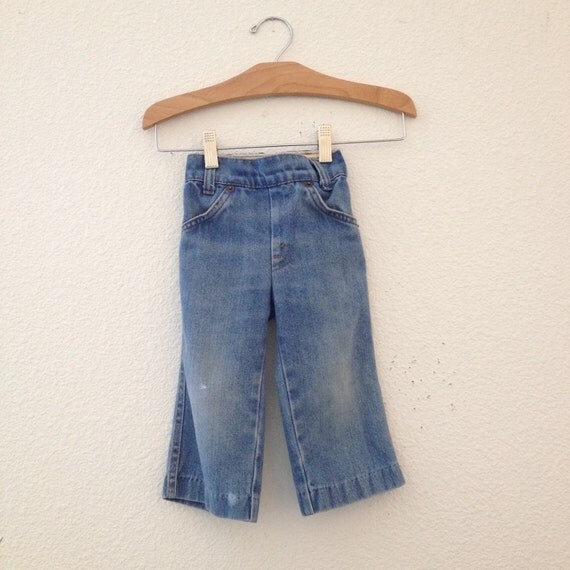Items similar to 1970s denim jeans pants toddler 2T unisex Levi's ...