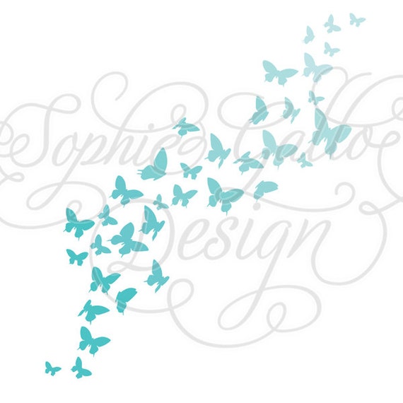 Download Fluttering Butterflies Cut SVG DXF digital download files ...