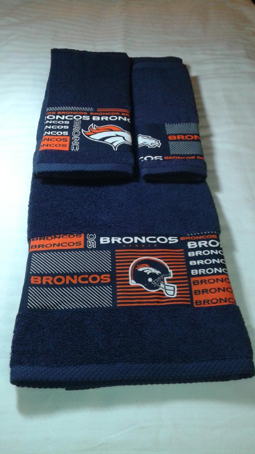 Denver Bronco Bath Towel Sets All Teams Available