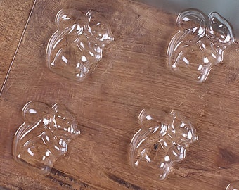 Small Squirrel Chocolate Mold, Squirrel Candy Mold, 1.5" Squirrel Plastic Candy Mold, Fall Candy Mold, Animal Chocolate Candy Mold