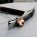 Small Leaf Necklace in Copper, 17" Sterling Chain, Tiny Modern Pendant, Simple Layering Jewelry, Sweet Fashion Accessory