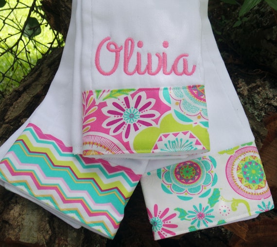 Personalized burp cloth Personalized baby by sewblessedstitches