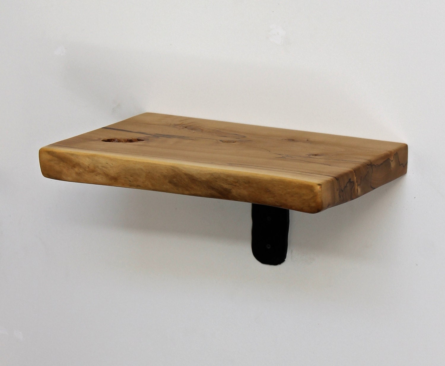 Reclaimed Wood Shelf and Bracket Live Edge by realwoodworks1