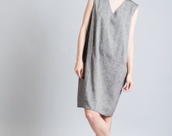 Casual Dress / Linen Dress / Loose Dress / Oversized Tunic / Summer Cocktail Dress / Party Dress / marcellamoda - MD146