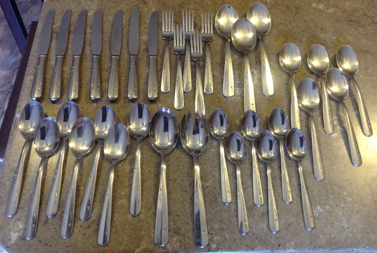 Vintage Imperial USA Stainless Steel Flatware by brightdaisydays