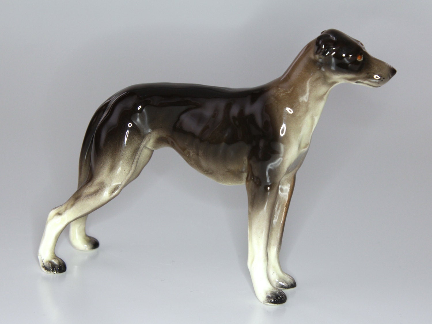 Vintage Porcelain GREYHOUND Large Figurine by Vintage4Vintage