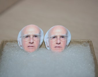 Larry David Seinfeld Curb Your Enthusiasm Post Stud Earrings Celebrity Jewelry