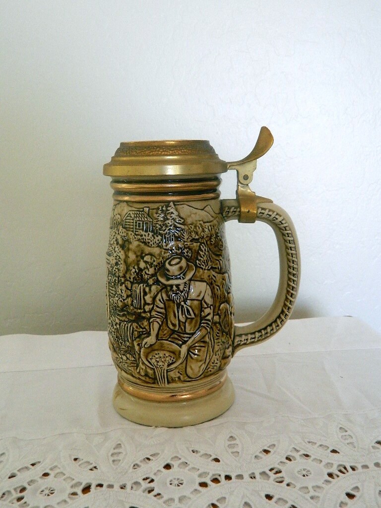 Avon Collectible Beer Stein The Gold Rush 1987