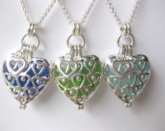 Sea glass Pendants seaglass Wedding Jewelry Seaglass Locket Necklace Beach Glass Jewelry, Handmade Custom Jewelry