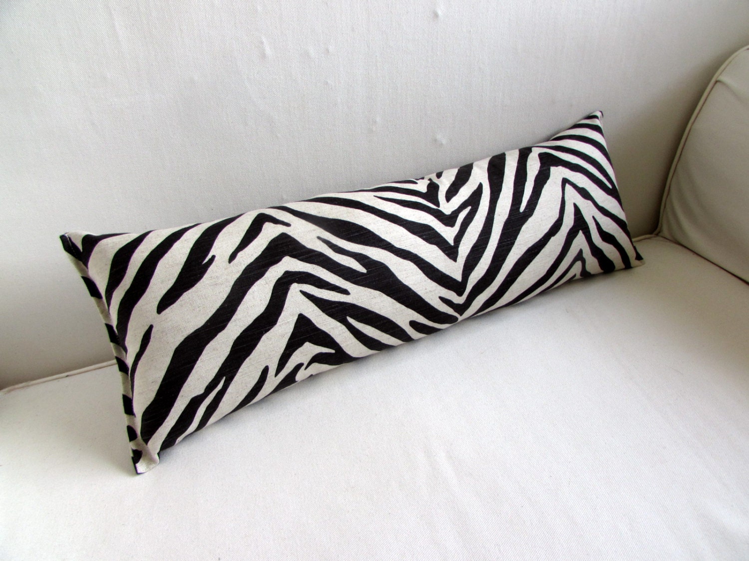 zebra bolster pillow