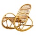 vintage 1950s franco albini style rattan rocking chair