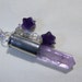 Amethyst Dark Stars Bullet Jewelry Pendant