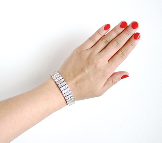 Sale Antique Art Deco Rhinestone Bracelet Vintage 1920s