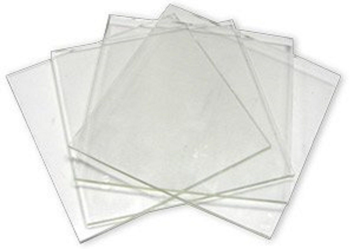 System 96 8inch Clear Fusible Glass Squares 4 Pack
