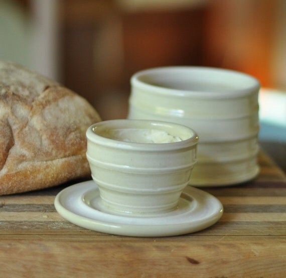 butter keeper airtight Keeper Butter on White by French Creamy FoodieCeramics Etsy