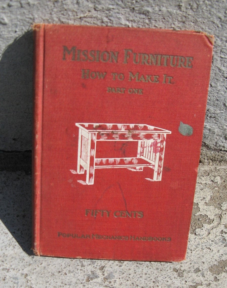 antique 1909 mission furniture how to make it part one popular