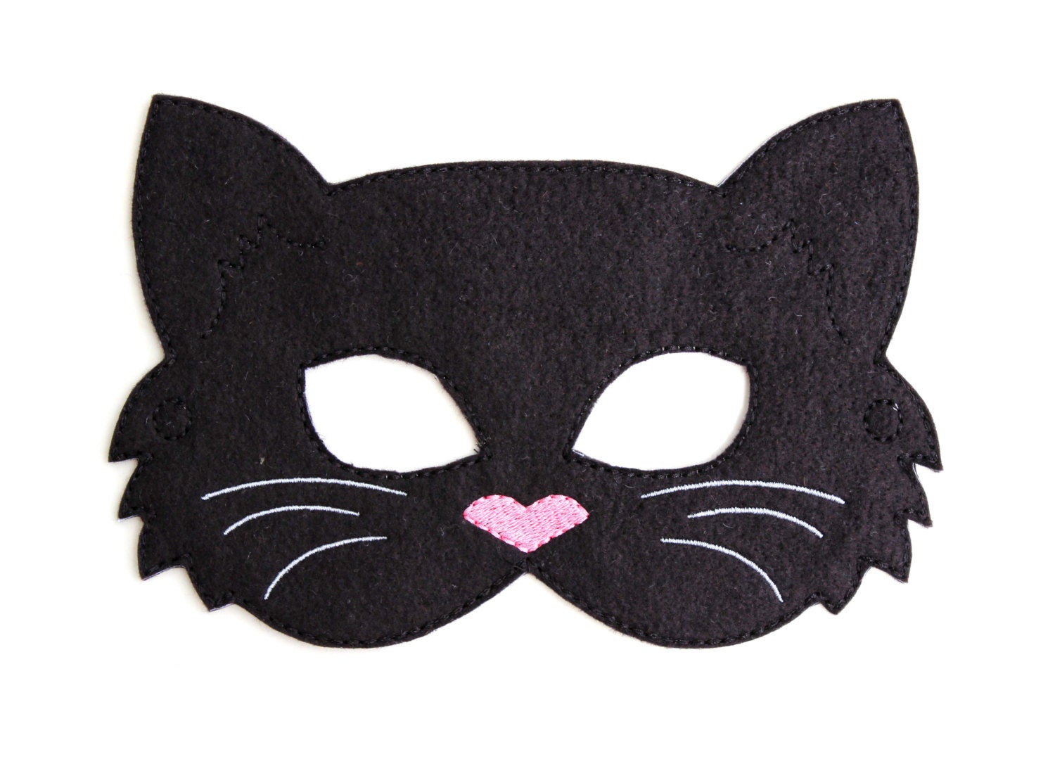 Квадобрика. Маска кота. Новогодняя маска кота. Маска кошки из фетра. Карнавальная маска чёрного кота.