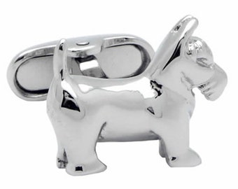 Scottish Terrier cufflinks .