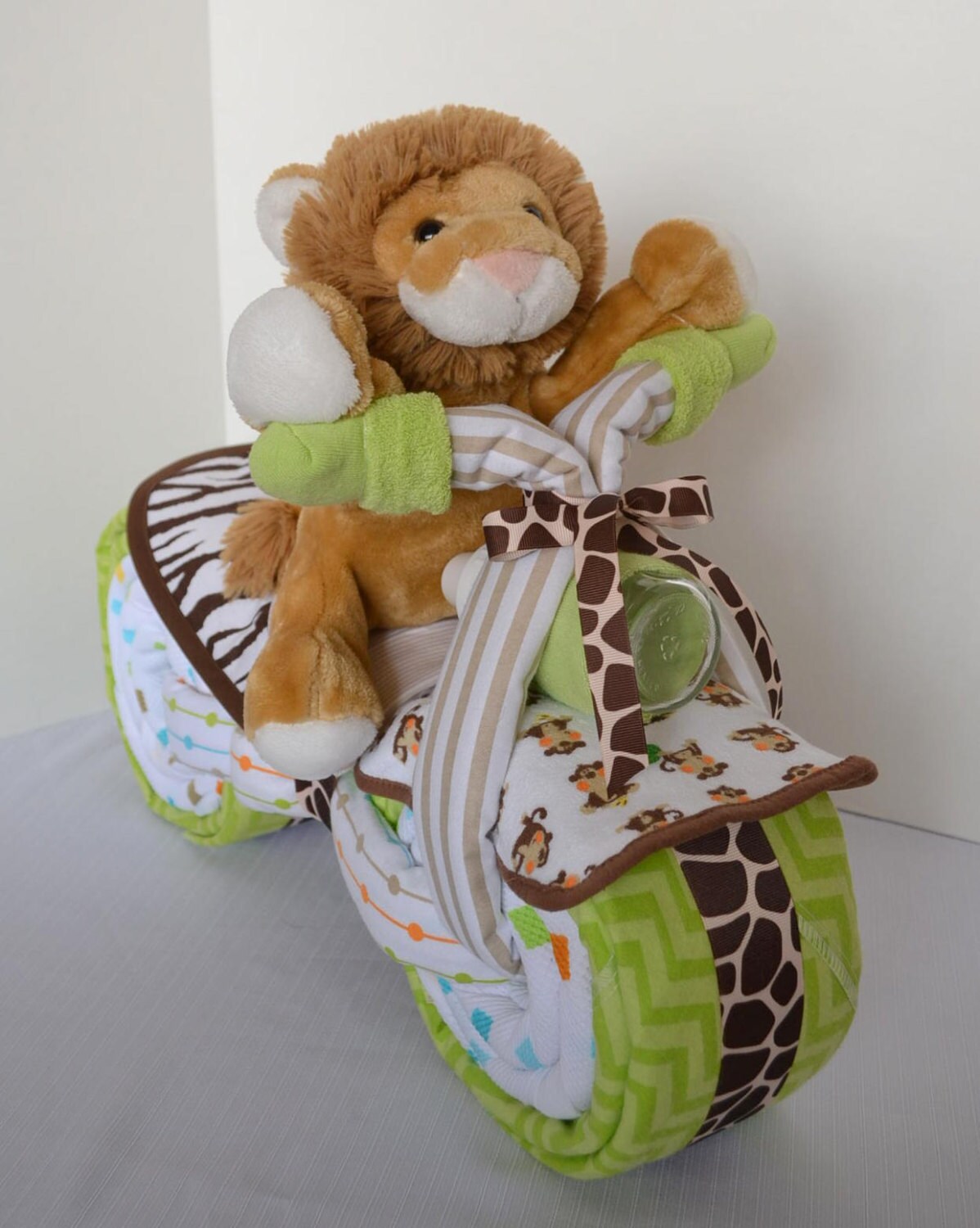 Motorcycle Diaper Cake Baby Shower Gift 2 Wheeler Baby Boy