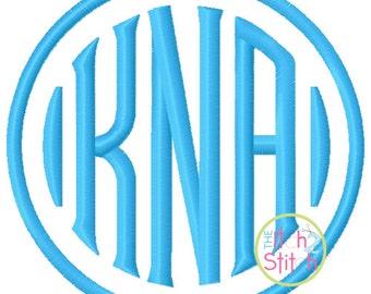 Clubhouse Monogram Embroidery Font 1.0", 1.5", 2.0", 2.5", 3.0", 3.5" & 4.0" INSTANT DOWNLOAD now available