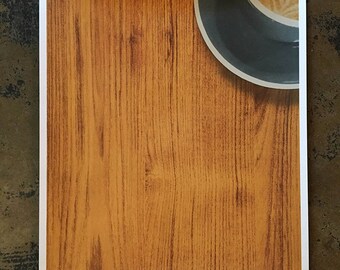 Coffee Counter screenprinted coffee art print