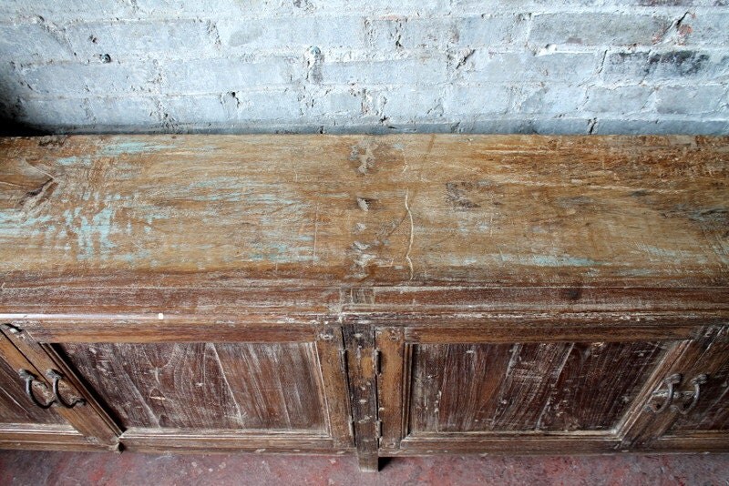 Long And Low Reclaimed Antique Sideboard Media Console TV Long And Low Reclaimed Antique Sideboard Media Console TV