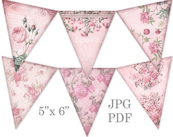 Pastel bunting clipart Bunting clip art Baby bunting banner